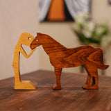 Boy Kissing Horse
