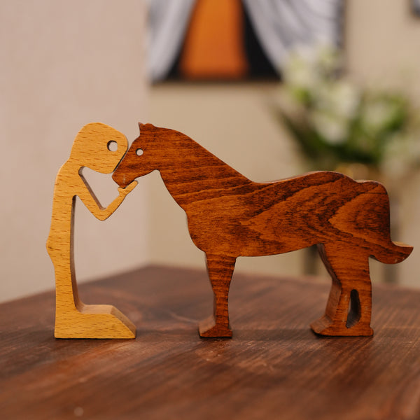 Boy Kissing Horse