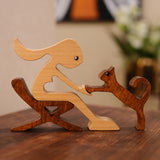 Girl on Chair with Cat