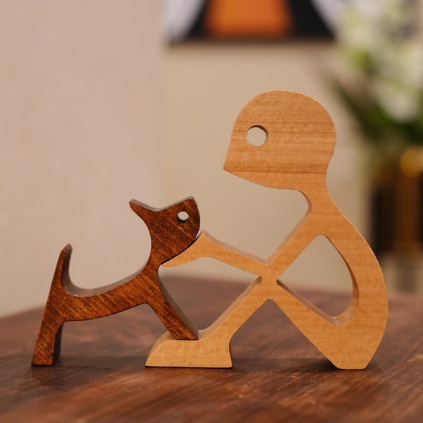Boy and Cat