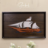 Vintage Sailboat -Alpha 2 - Zambeel Art Studio