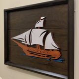 Vintage Sailboat -Alpha 2 - Zambeel Art Studio