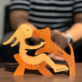 Girl on Chair with Dog