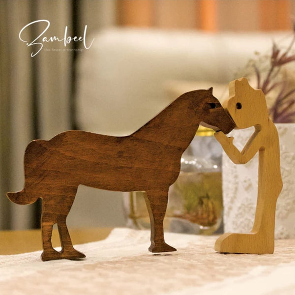 Boy Kissing Horse
