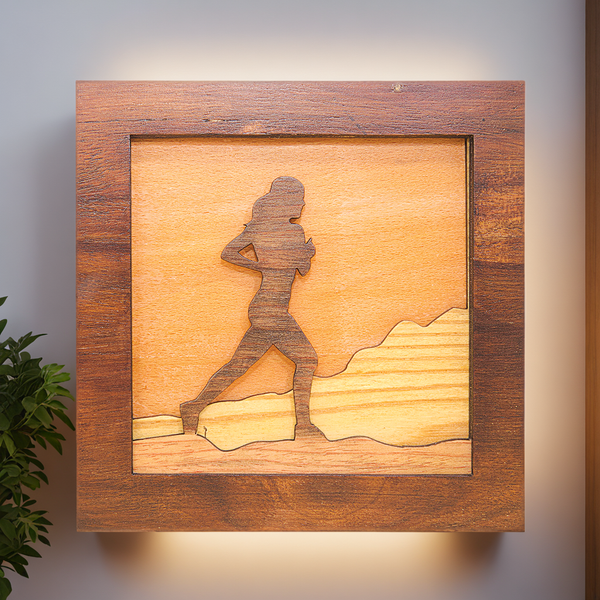 Female Runner on a Mountain Trail