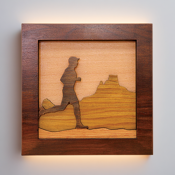 Male Runner on a Mountain Trail