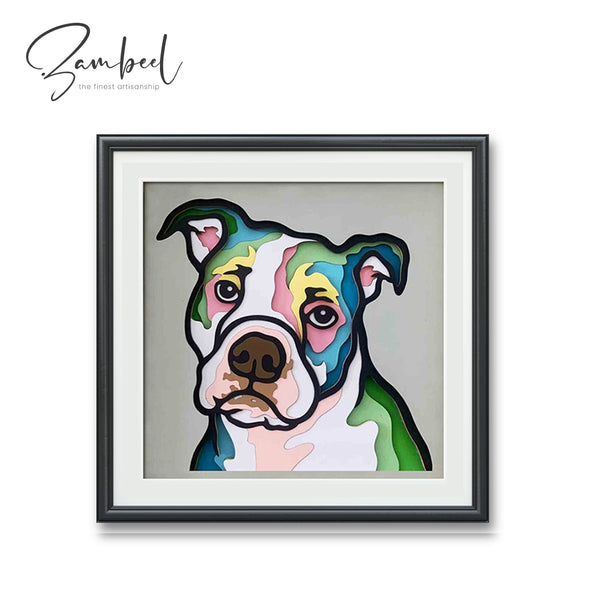 3D American Bulldog Retriever Dog - Zambeel Art Studio